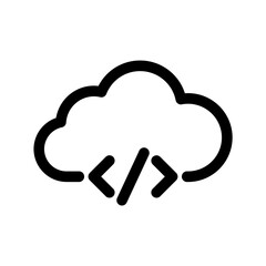Cloud Code Svg Icon