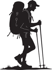 
Hiking Mountain Silhouette Bundle