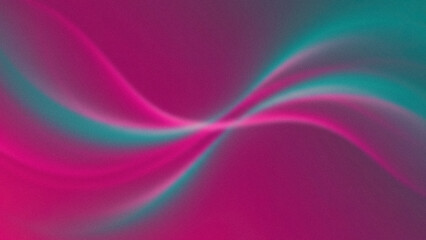 Obraz premium Abstract background with curved lines in shades of pink and turquoise Soft blurred gradient effect
