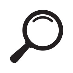 Loupe icon. Magnifying glass icon, magnifier symbol.