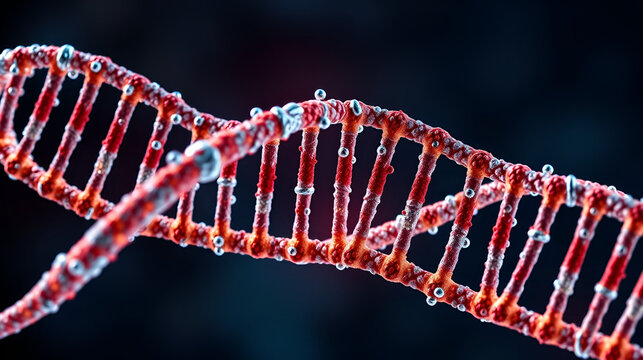 Visual depiction of hydrogen bonding DNA double helix emphasizing molecular interactions stabilizing nucleotide base pairs