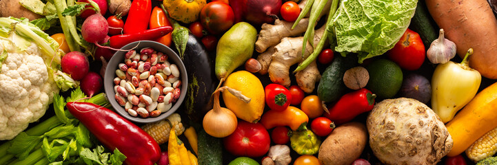 The autumn farm harvest brings fresh, organic vegetables that are ripe, wholesome, and ready to be...