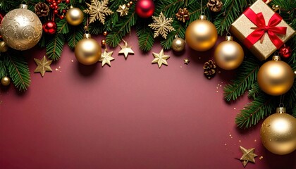 Festive christmas decorations indoor setting holiday ornaments cheerful atmosphere close-up view seasonal celebration