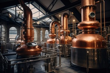 Scotland architecture factory brewery.