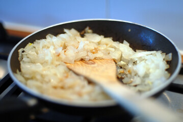 Home cooking a sunday roast dinner, close up detail images of cooking.