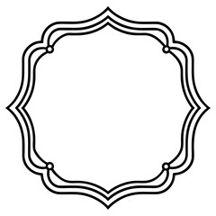 Frame line art vector