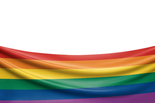 Vibrant LGBTQ Pride Flag A Symbol of Unity, Diversity, and Love, Celebrating LGBTQ Rights and the LGBTQ+ Community with its Bold Colors and Meaningful Stripes