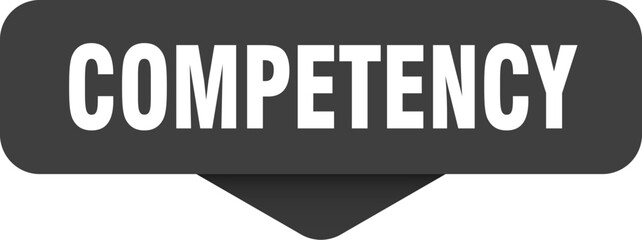 competency sticker. competency sign on transparent background