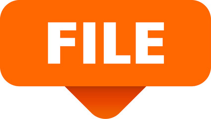 file sticker. file sign on transparent background