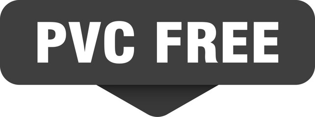 pvc free sticker. pvc free sign on transparent background