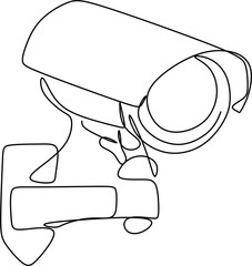 Linear continuous pattern of surveillance camera