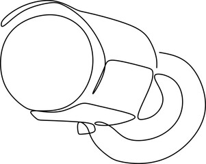 Linear continuous pattern of surveillance camera