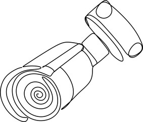 Linear continuous pattern of surveillance camera
