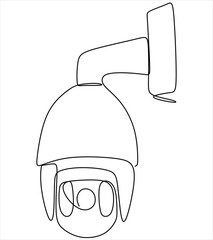 Linear continuous pattern of surveillance camera