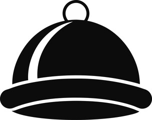 Baby Hat Silhouette Vector Illustration Black And White 