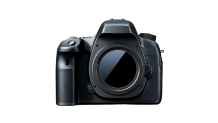 Mirrorless Camera Body Front View – Lens Mount Display