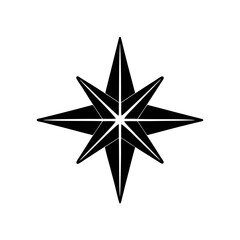 Fototapeta premium creative details North Star Icon Vector Illustration