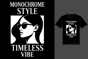 Monochrome Style, Timeless Vibe – Classic Black & White Tee
