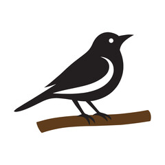 Bird logo on the branch