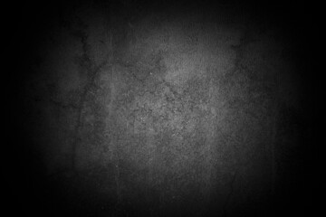 Old wall texture cement dark black gray background abstract grey color design are light with white gradient background.