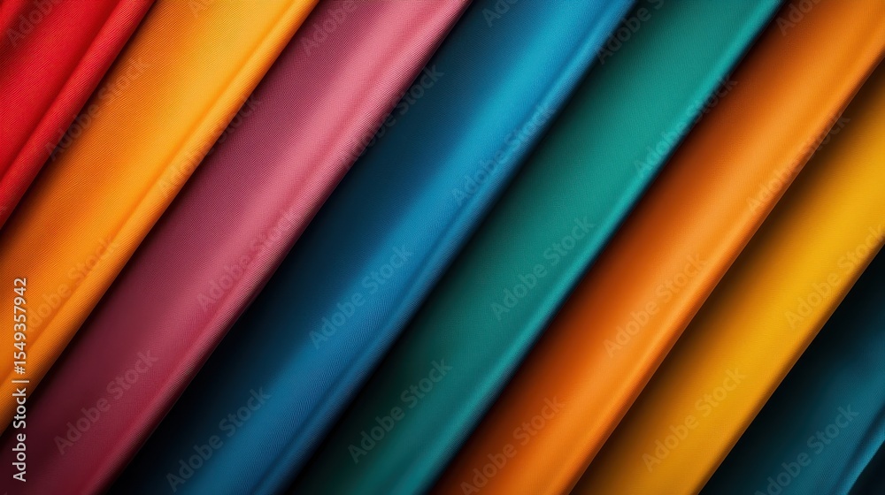 Poster this image showcases a stunning array of vibrant textiles arranged in a diagonal pattern, highlighti