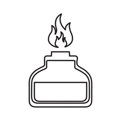 Spirit Lamp Chemical Alcohol line icon