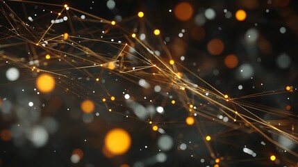 Network of Golden Lines and Dots