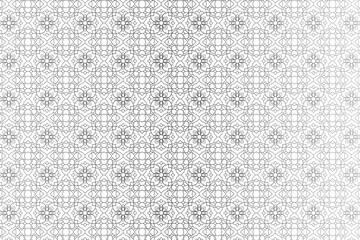 Seamless Islamic Geometric Arabic Pattern with Symmetrical Line
