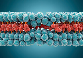 Beyond the Surface: A Detailed 3D Illustration of the Cell Membrane's Structural Integrity