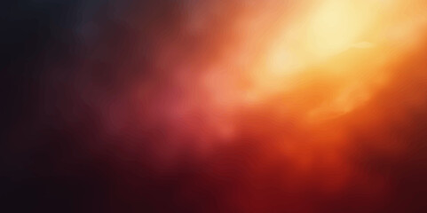 abstract burning sky with clouds of fire and vivid orange-red smoke © Ashraful