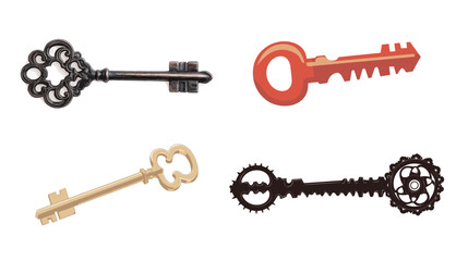 Vintage Skeleton Key Vector – Classic Key with Intricate Teeth and Timeless Design