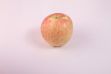 red apple on a white background