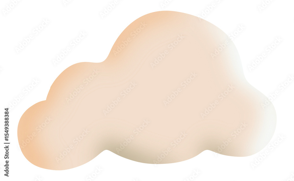 Fototapete round clouds have a natural concave part, but they are made to look soft and uncomplicated.