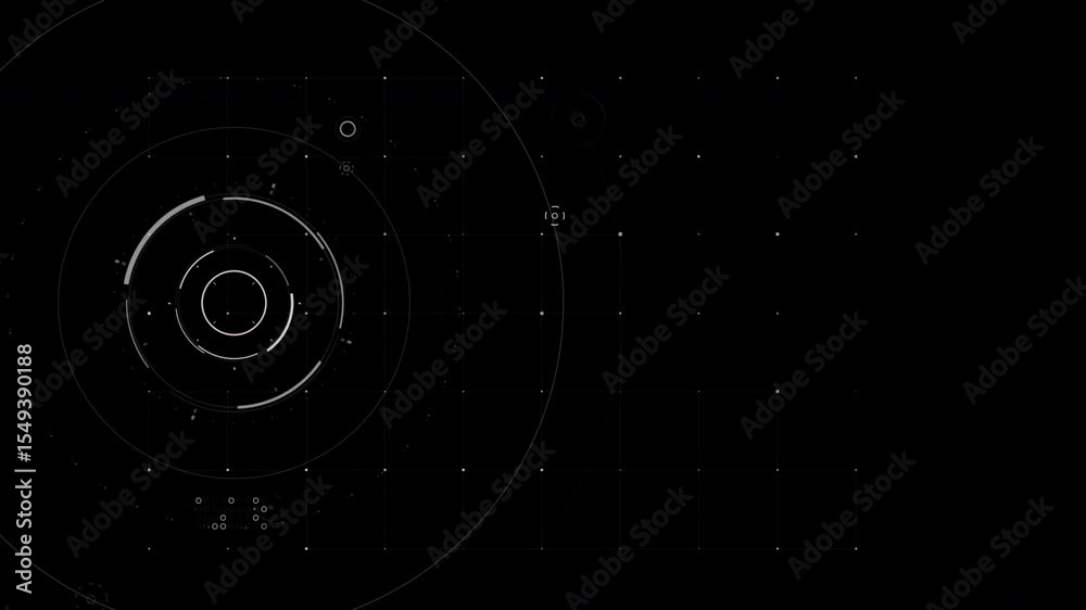 Poster video overlay template with basic geometry element ideal as a futuristic title intro or overlay