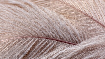 Macro close-up of delicate feather microstructure with interlocking barbs and soft downy plumes