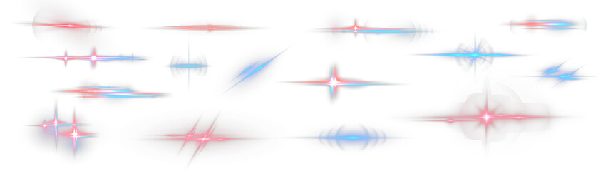 Abstract light explosion with fast energy movement – blue and red vector illustration featuring glowing lens flare effect and dynamic transparent speed lines in futuristic style png