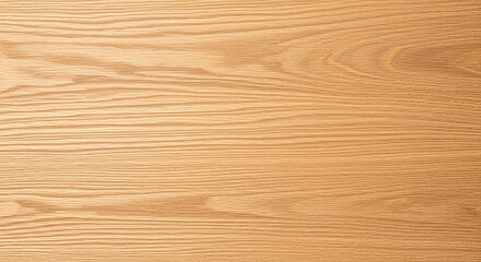 Flat Natural Wood Surface in Light Oak with Linear Grain