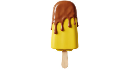 Isolated Chocolate Covered Popsicle