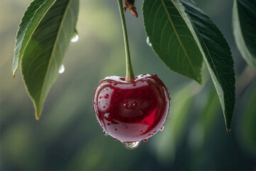 cherry in water