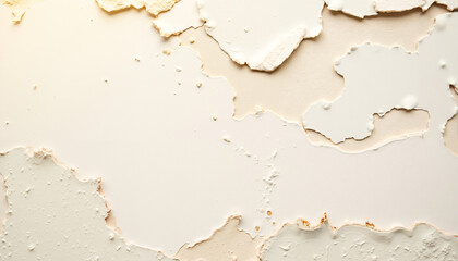 Close-up of peeling paint on a textured wall background  