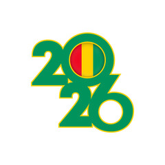 2026 banner with Guinea flag inside.