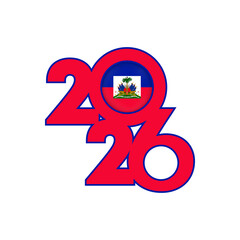 2026 banner with Haiti flag inside.