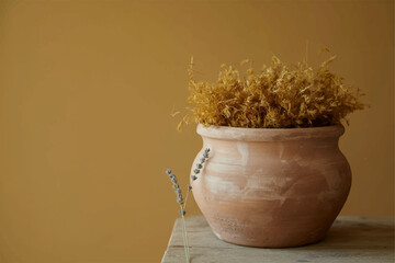 wheat in a pot