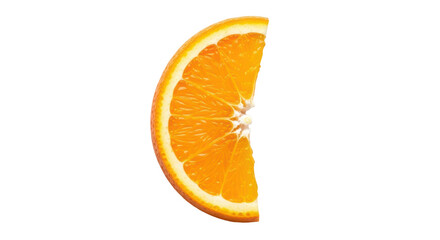 Isolated Orange Slice