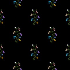 Seamless flowers, Summer Seamless, floral ethnic seamless pattern traditional design for background, carpet, wallpaper, clothing, wrapping, fabric, vector illustration, embroidery style, Ajrakh.