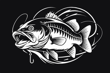 black and white fish