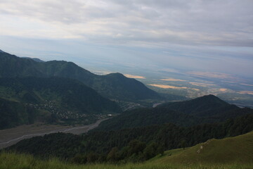Naklejka premium panorama of the mountains