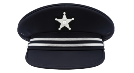 Isolated Police Hat