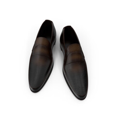 3d Men's Leather Slip-On Shoes: Classic Style , png