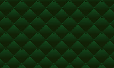 Obraz premium Elegant Emerald Quilted Texture: Immerse in a classic aesthetic, revealing a seamless and textured emerald green, quilted pattern design that blends opulence with understated flair.